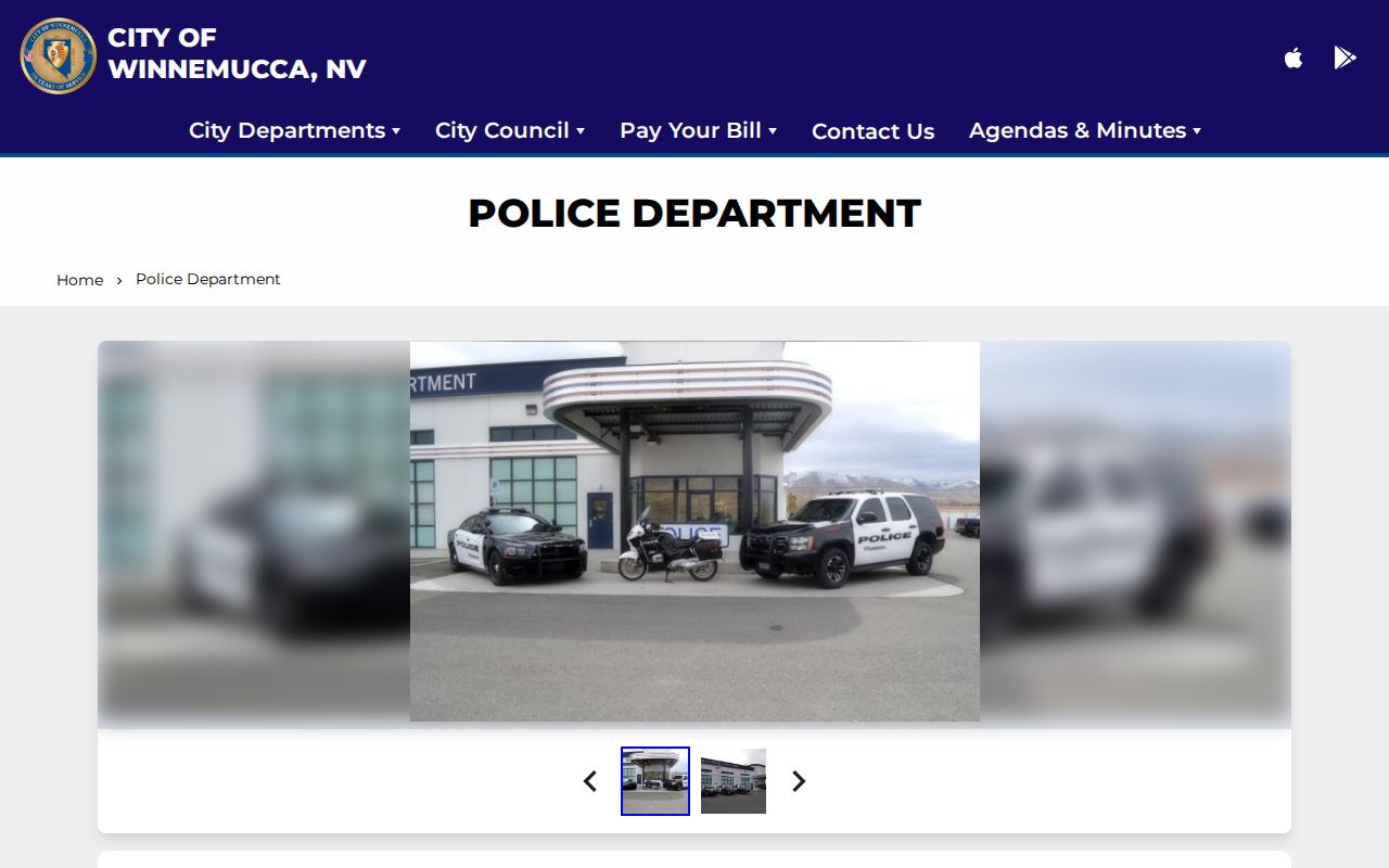 Winnemucca warrant records official city police contact