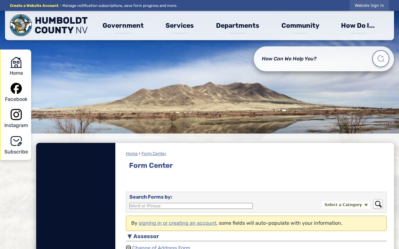 Humboldt County city court warrant official county form directory